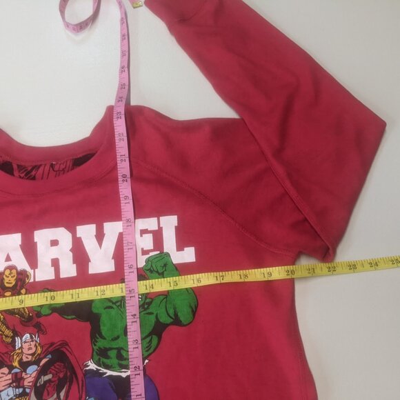 Marvel Comic Heroes Reversible Sweatshirt Red and Black *Size Youth XL/Adult S - Picture 7 of 16
